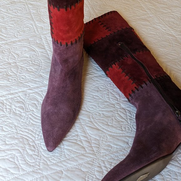 Miu Miu suede low heeled boot  Size 8.5 NWOT - Picture 2 of 16